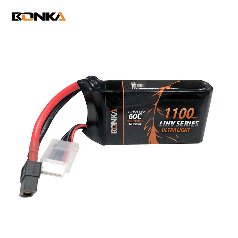 BONKA 1100mAh 60C 4S LiHV FPV Racing LiPo